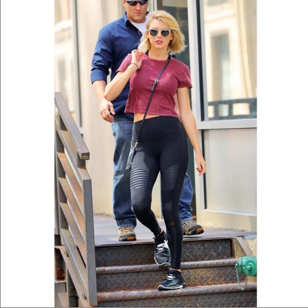 High-Waist Moto Legging